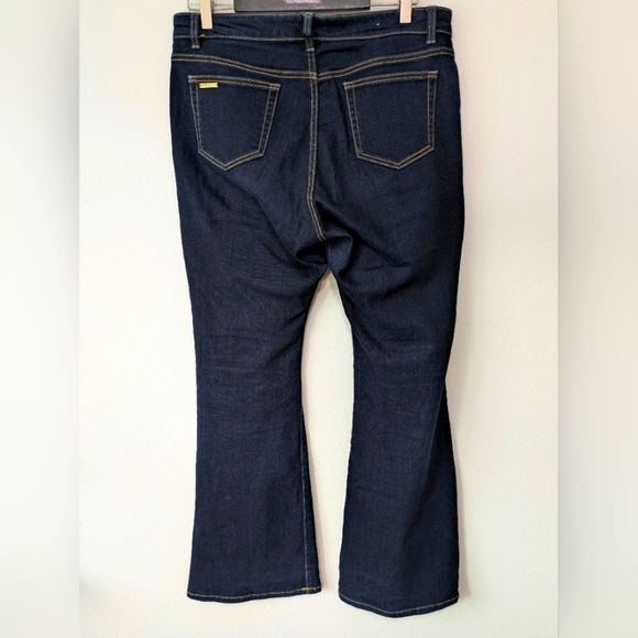 Michael Kors Selma Flare Jeans, size 10, color dark blue - Picture 2 of 16